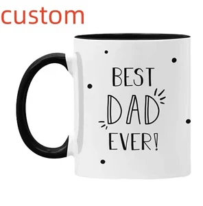 Best Dad Ever Coffee Mug - Premium 11oz Ceramic Cup, Perfect Father's Day & Birthday Gift For Dad From Daughter Son Wife
