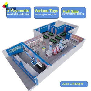 Claw Machine 226㎡ for Billiards and Restaurant Neon Lights for Nightclubs and Festivals for Party Goers Stuffed Animal Machine