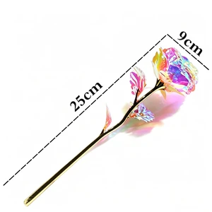 Mother's Day & Birthday Gift for Women-Imperishable Eternal Rose Plastic Flower in Gift Box