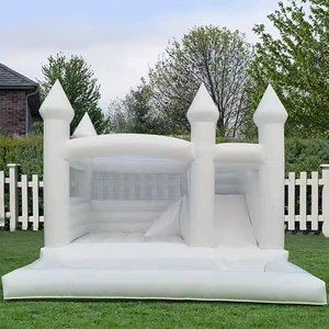High Quality Inflatable Castle Arch Jumping Castle For Kids 4x4 White Inflatable Castle
