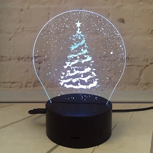 Colorful LED Decorative Lights New Year's Products Christmas Snow Decorations Party Night Gift