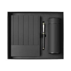 Custom Luxury A4A5 Tumbler Notebook Set UV Printed Paper White Luxury Gift Box Corporate Giveaways Father's Day Graduation