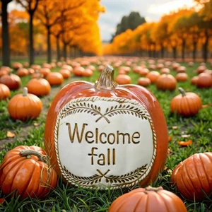 Fall Harvest Festival Halloween Thanksgiving Day Christmas Party Decorations Pumpkin Kit-for Holiday Supplies