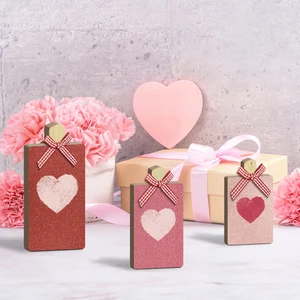 Heart Romantic Valentine's Day Miss You Love You Irregular Shape Tabletop Decoration Set for Couple Gift Idea