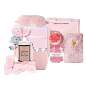 Lunaire 12pc Valentine Spa Care Package Unique Gift Basket for Women's Birthday or Get Well Soon for Moms