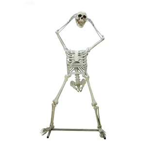 Halloween Outdoor Giant Skeleton with Life Eyes Skull Large Skeleton With Sound Effects and Animation