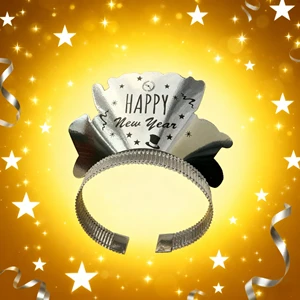 New Year Dress-Up Prop Birthday Party Paper Hairband Photo Props for Party Atmosphere Decoration
