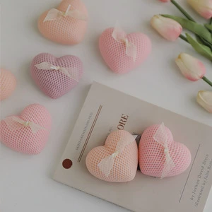 Creative Handmade Valentine's Day Gifts Heart Shaped Candles Ornament DIY Gifts Heart Shaped Scented Candles