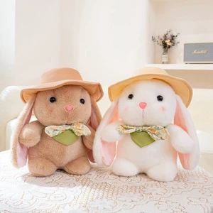 New Pudding Plush Hat Bunny Super Soft Plush Toy Easter Stuffed Animal Toys for Children's Birthday Gift