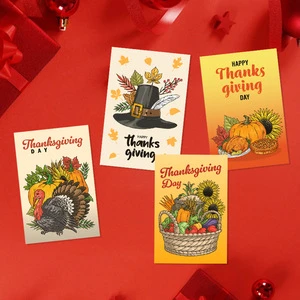 Autumn Thanksgiving Party Blessing Cards Thanks Giving Tableware & Table Decorations Gift Cards