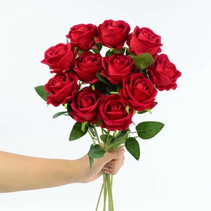 Modern Simulation Pearl Rose Single Pocket Flannel Material Silk Flower Wreath Arrangement Valentine's Day Gift Bouquet Manual
