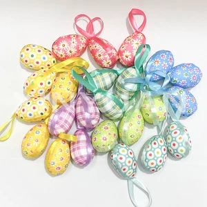 New Easter Colorful Foam Egg Cloth Pendant Toy