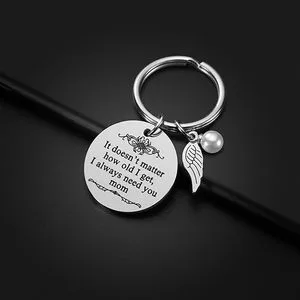 Mother's Day Gifts From Daughter Son for Mom Birthday Valentine's Day Christmas Gifts Mom Keychain Mother Keyring