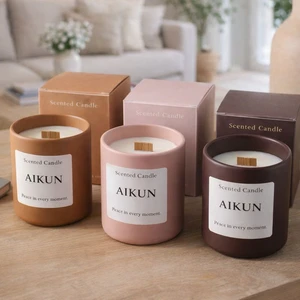 AIKUN Hot Brand Scented Candles Luxury Scented Candles Private Label Scented Candles Custom Logo And Packaging For Custom Logo