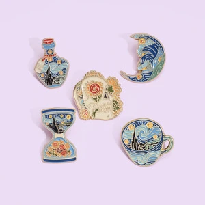Wholesale Creative Fairy Theme Iron Metal Gold-Plated Soft Enamel Pin with Letterpress Printing for National Day New Year