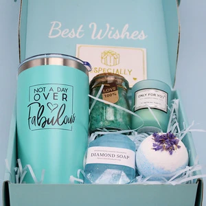 Mother's Day Gift Valentine's Day Gift Best Mom Gift Containing Thermal Mug Spa Set Greeting Card