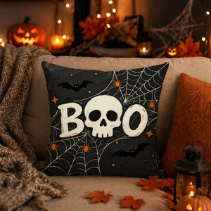 Factory Custom Printed Halloween Promotional Home Decor Throw Pillows Linen/Plush Material Eco-Friendly Anti-Bacteria Features