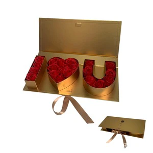 Mother's Day MOM Flower Gift Box floral gift box with the letter combination