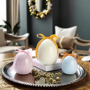 Wholesale Ceramic Easter Rabbit With Flower Indoor Ceramic Rabbit Figurines Porcelain Rabbits