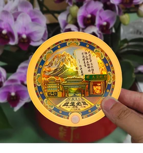 Custom Souvenir Gift Venice The City Of Water 3D Paper Cut Led Night Light Refrigerator Magnet For Decoration