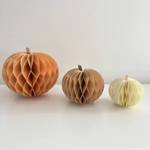 Folding Paper Honeycomb Decorations for Halloween Thanksgiving Christmas Holiday Supplies