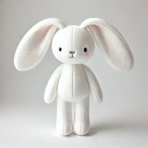 High Quality Fluffy White Bunny Rabbit Plush Stuffed Toy For Baby Comfort And Easter Holiday Gift