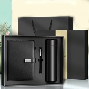 Custom Corporate Gift Set Luxury Stainless Steel Vacuum Cup Notebook Executive Kits Business Promotional Father's Day Christmas
