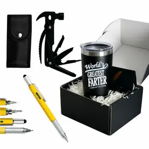 Customize 2024 Father's Day Birthday Gift 12oz Stainless Steel Wine Get Well Unique Gift Set
