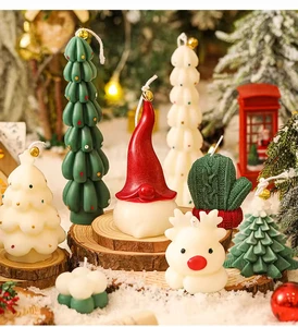 Wholesale Christmas Souvenirs Creative Festive Atmosphere Aromatherapy Gifts Santa Candles Indoor Fragrance