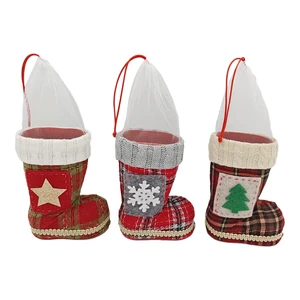 New Year Decor 2024 Xmas Boot Item Other Party Decoration Christmas Gift Set Decoration
