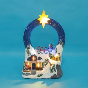 Christmas House Decor Santa Claus with LED Lights Electric Product Popular Style Festival Gifts