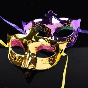 Halloween Beauty 18+ Years Half Face Small Butterfly Plastic Rechargeable Performance Mask Venice Ball Cosplay Party Favor