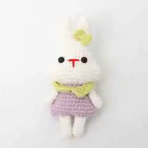 Cute Crocheted Wool Felt Potato Pendant Doll Gifts with Candy Pattern Perfect for Mother's Day