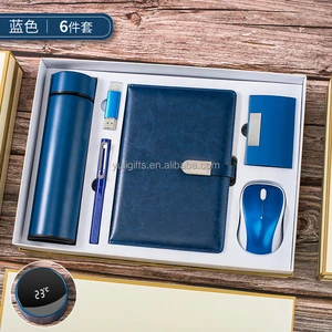 Promotional Products Items Valentine Day Gifts Sets Design Unique Mouse Thermos Cup Notebook Gift Set