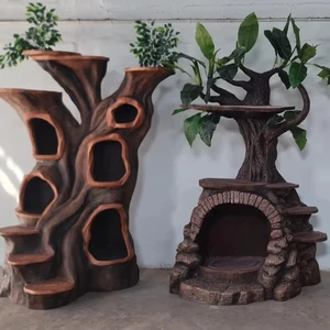 Handcrafted Plastic Cat Tree Stylish Waterproof Lightweight Pet Furniture Indoor Spaces Festive Home Decor Diwali Contemporary