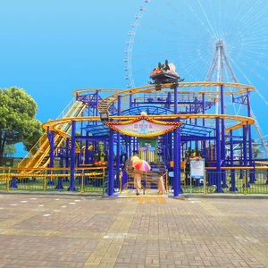Theme Park Fun Fair Amusement Small Roller Coaster Spinning Roller Coaster Ride For Sale