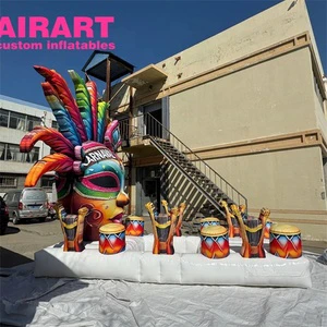Decorations for the Italian Carnival Decoration Inflatable Mask,inflatable Large Masks Balloon for Sale