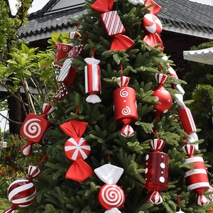 New Arrivals Garden Decor Christmas Decorations Xmas Tree Hanging Christmas Candy Ornaments