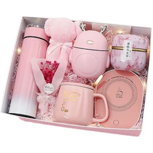 Creative Christmas Valentine's Day,Constant Temperature Cup Scented Tea Dried Flower Gift Set women gift sets