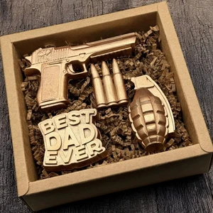 Gun Soap Gift Set Birthday Gift Christmas Present for Husband or Boyfriend Funny Soap for Him