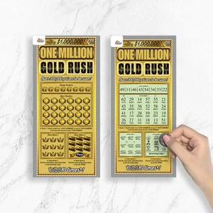 Customized Funny Surprise Reveal Announcement Scratch-off Lottery Tickets, Paper Ticket Printing Lottery Ticket Card