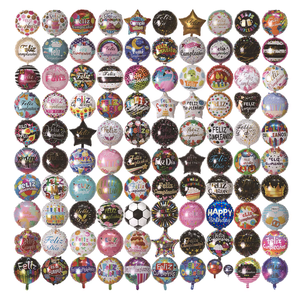 Wholesale 18 Inch Spanish English Happy Birthday Printing Foil Balloon Feliz Cumpleanos Globos For Birthday Party Decoration