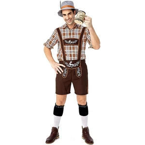 Men's Oktoberfest Costumes Traditional German Bavarian Beer Male Cosplay Halloween Octoberfest Festival Party Clothes
