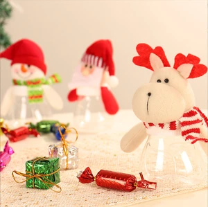 New Creative Christmas Gifts Candy Jars Christmas Decorations Santa Snowman Elk Candy Cans Wholesale