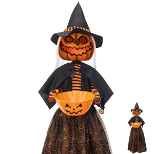 Halloween House Decoration Voice Control Ghost Toys with Motion Sensor Crawling Zombie Wizard