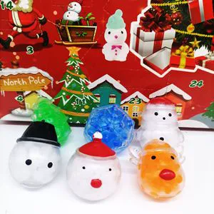 2025 New Christmas Decorations Kids and Adult Fidget Toys Soft Christmas Figurine Squeeze Toy