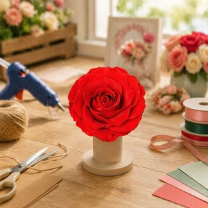 Handmade 7-8cm Forever Preserved Rose with 35+ Colors for Mother's Day Valentine's Day Anniversary Birthday Christmas Gifts