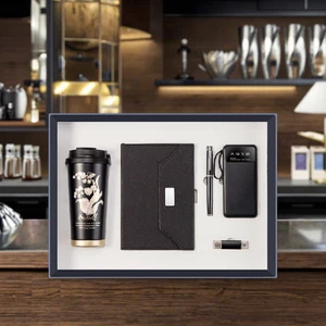 Personalized Business Gift Set for Dad Including Temperature Display Coffee Cup Gift Box USB Laptop for Father's Day Easter