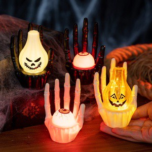 Halloween New Product Fashion Accessories Tree-Shaped Pumpkin Lantern Light for Scene Setup and Decoration
