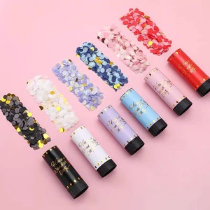 Mini Handheld Paper Fireworks for Weddings Birthdays Children's Parties-'Push Pull Musicians' Twist Pull Mini Party Popper Spray